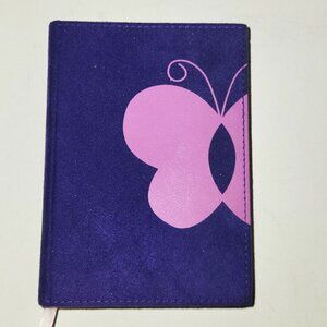 Faux Suede Journal Butterfly Cover